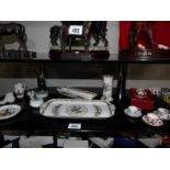 A mixed lot of porcelain including Coalport Ming Rose, Coalport miniatures etc.