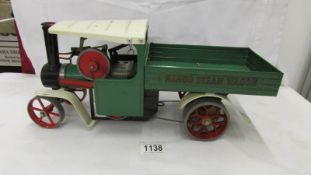 A Mamod steam wagon.