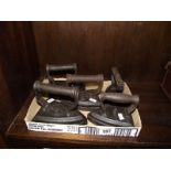 5 vintage flat irons