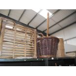 A quantity of wicker baskets etc.