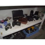 A good collection of camera's including bakelite, Hawkette, Halina etc.