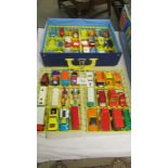 A Matchbox Superfast collector's carrying case with 48 cars.