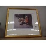A framed and glazed limited edition print 262/850 'When The Sun Shines' by Marc Grimshaw