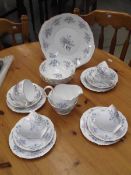 19 pieces of Colclough Coppelia pattern tea ware.