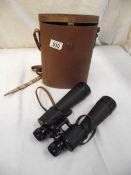 A good pair of Lieberman & Gortz 25 x 52 binoculars with coated lenses.