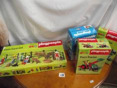 A 1970's Playepeople farm super set, tractor, basic set and accessories, Nos 1781, 1787, 1787/1,