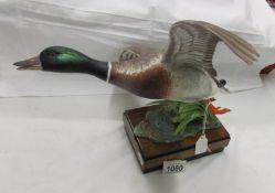 A superb Royal Worcester figure of a mallard drake, signed.