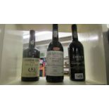 3 bottles of vintage port being Grahams 1983, Croft 1977 and Ferreira 1978.