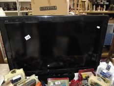 A Panasonic tv with remote