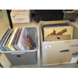 2 boxes of records, Big bands, Dean Martin, Bing Crosby, Richard Clayderman, Jim Reeves,