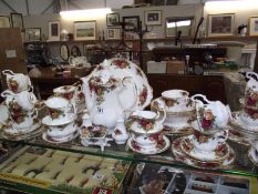 A Royal Albert Old Country Roses tea set.