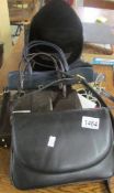 A quantity of vintage handbags etc.