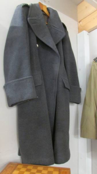 A good military great coat in grey.