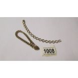 2 9ct gold bracelets, one with gold padlock, 31 grams (re-entered due to non paying bidder).