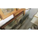 A good quality framed and glazed print 'Paris on the Boulevaard' signed Jean Beraud,
