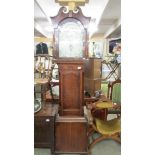 An oak cased 30 hour Grandfather clock, Leicester.