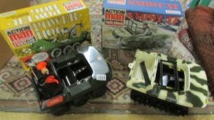 A boxed Palitoy Action Man snowcat and power-hog.