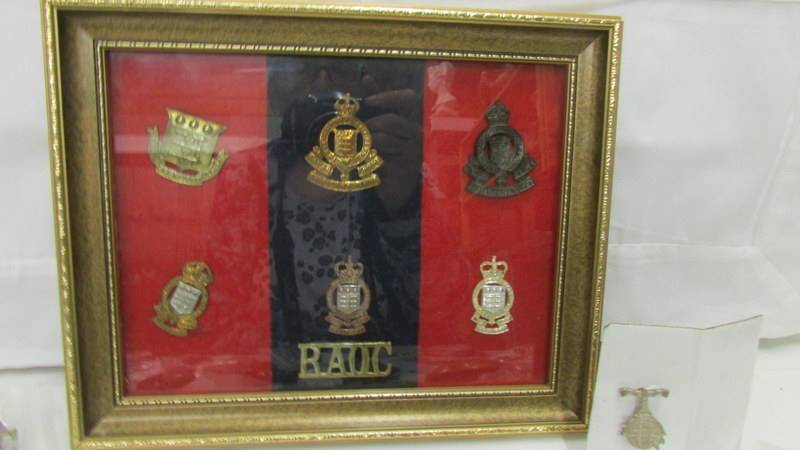 A good collection of military badges including a framed and glazed set. - Image 2 of 10
