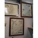 A framed and glazed map of Nottinghamshire by Robert Marden,