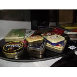 A quantity of old tins