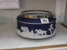 A large Edwardian Adam's bowl with hunting scene.
