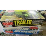 A boxed Palitoy action man trailer and skyhawk.