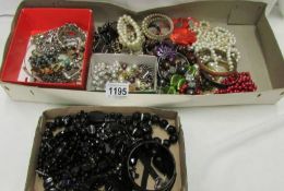 A large quantity of costume jewellery.