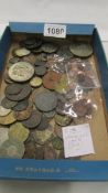 A mixed lot of assorted coins.