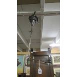 A Victorian gravity hanging paraffin/gas lamp.