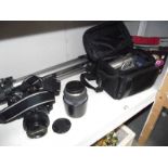 A good selection of camera equipment and dvd camera etc.