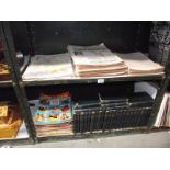 2 shelves of circa 1900 Daily Graphic newspapers,