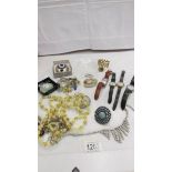A mixed lot including watches, jewellery etc.