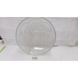 A French Belle Epoque glass bowl marked France, circa 1915.