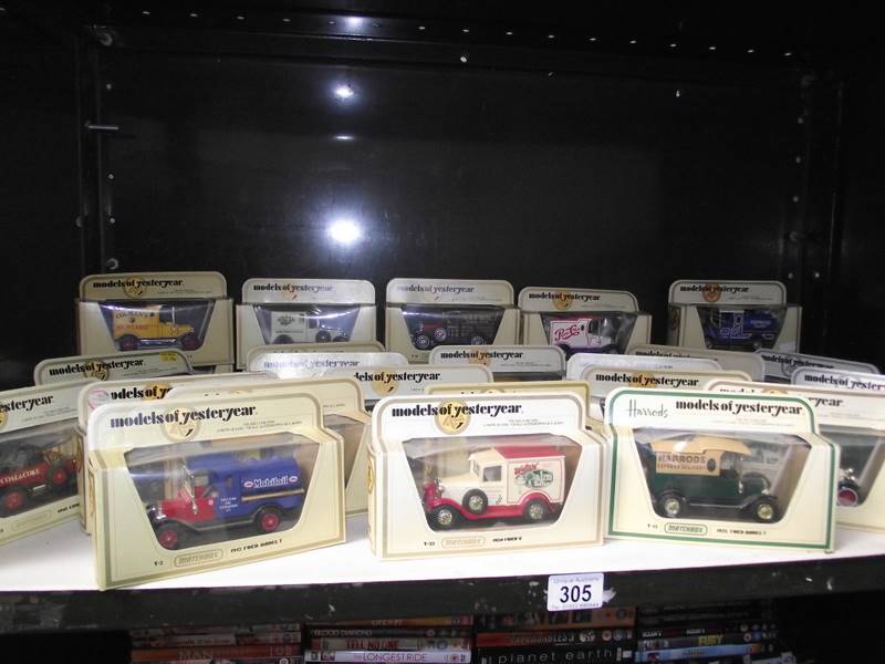 28 boxed Yesteryear models.