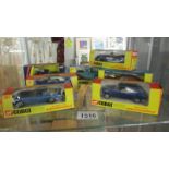 7 boxed Corgi's including Volkswage, Chevrolet, Toyota, Land Rover etc.