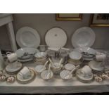 A quantity of white dinner ware