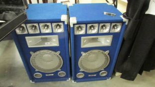 A pair of 'Sound Lab' pro power 600 watt speakers in good condition