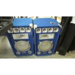 A pair of 'Sound Lab' pro power 600 watt speakers in good condition