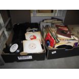2 boxes of 45rpm records (no condition reorts given for records)