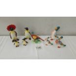 A set of 4 Beswick penguins (family), a family of 3 Beswick ducks and a Beswick pheasant.