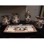 A quantity of Mason's china including 3 graduating jugs ****Condition report**** All