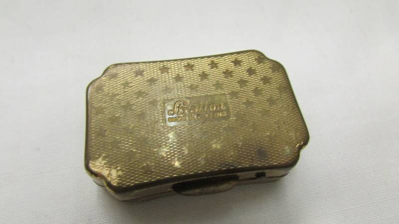 A Bilston enamel pill box, a Stratton pill box, one other, - Image 7 of 8