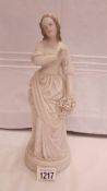 A 19th century Parian figure of a bride.