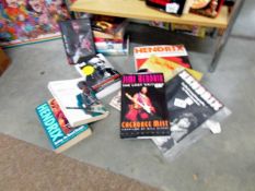 A good collection of Jimi Hendrix DVD's, Videos, books, magazines.