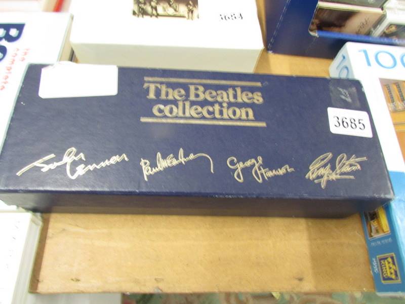 A boxed set of Beatles tapes.