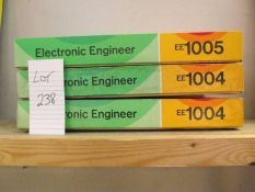 3 Philips electronic engineer kits, EE1004 x 2, EE1005, all sealed inside, being sold as seen,