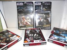 3 Star Wars Return of the Jedi jigsaws and 2 book and cassette packs