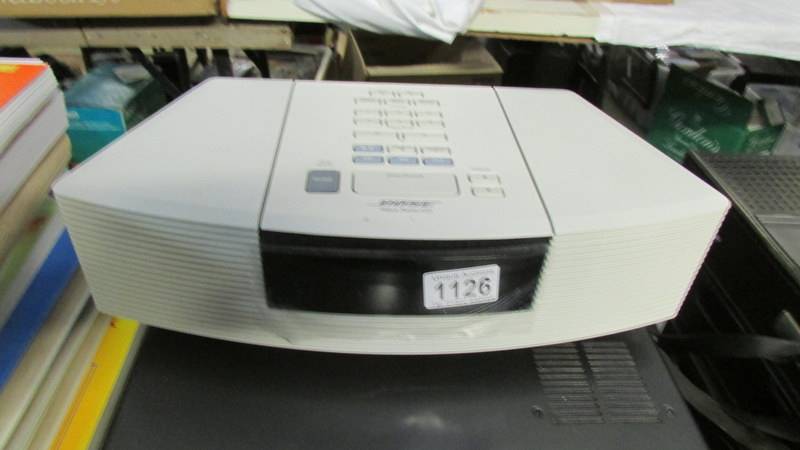 A Bose wave radio/cd player.