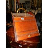 A good Edwardian mahogany coal box complete with liner and shovel.