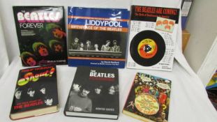 6 Beatles related books including Liddypool Birthplace of the Beatles, The Beatles are Coming,